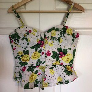 Urban Outfitters Corset Style Bustier Top (Size S)